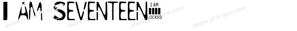 I am Seventeen字体转换